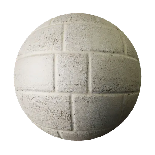 2K PBR Stone Block material for Blender 3D, suitable for floor/wall texturing with realistic displacement detail.