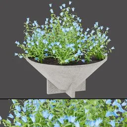 Bellflower Garden Pot