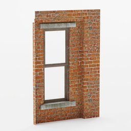 Wall window inset top 2x3