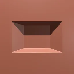 Blender 3D industrial sculpting brush creating a simple scoop detail on 3D model surface.