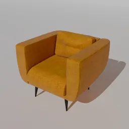 Cosy Yellow Armchair