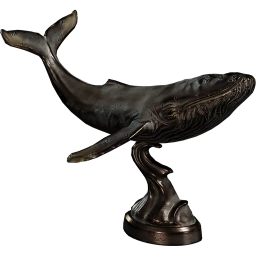 Bronze Whale Statue