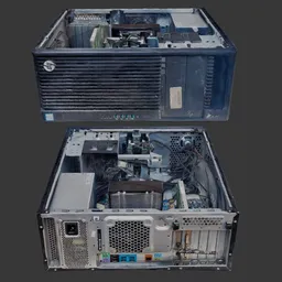 PC Workstation opened