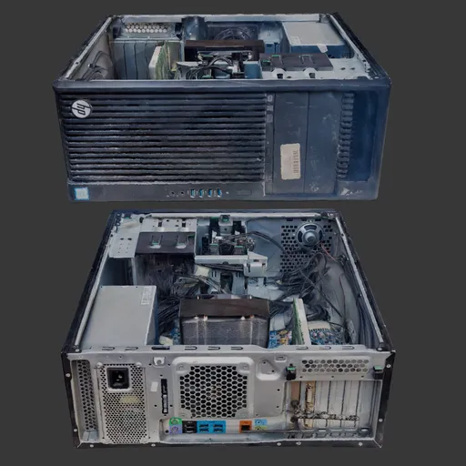 PC Workstation opened
