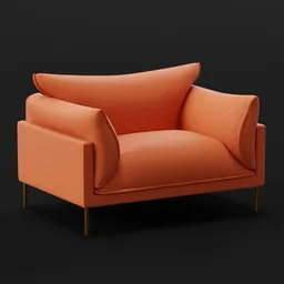 Modern Flared Armchair