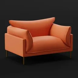 Modern Flared Armchair