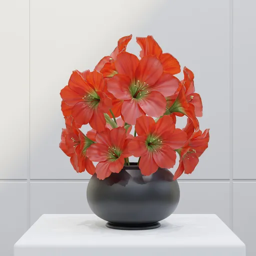 Scarlet Amaryllis Bouquet