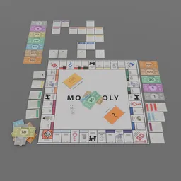 Monopoly Game In Progress