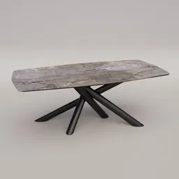 Dinig table with ceramic/glass top