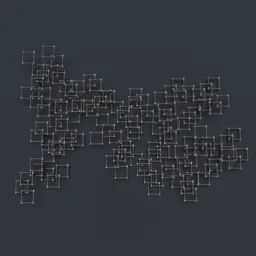 Metal wall abstract decoration