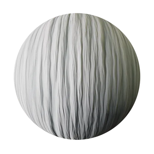 Fine Pleated Cream Fabric