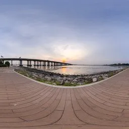 Sunset at the seaside