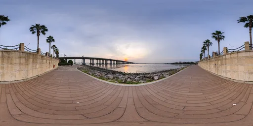 Sunset at the seaside