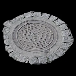 Scan Metal manhole cover