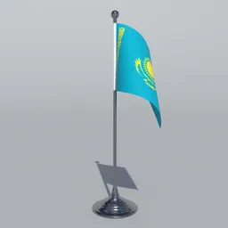 Kazakhstan Table Flag