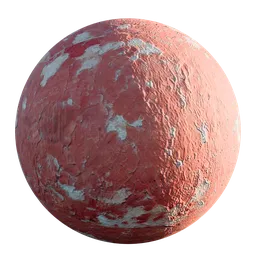 Weathered Red Plaster Wall Paint