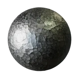 Frosted Oxidized Metal Surface