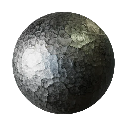 Frosted Oxidized Metal Surface