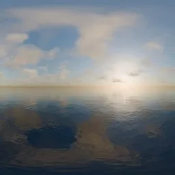 Serene Blue Horizon sky