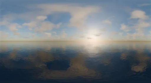Serene Blue Horizon sky