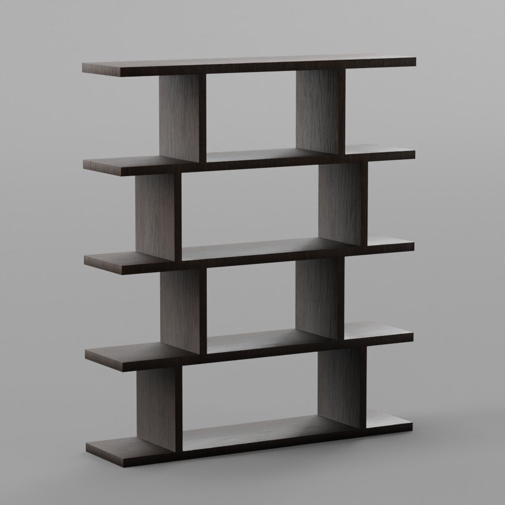 Bookcase Bookcases Models Blenderkit 