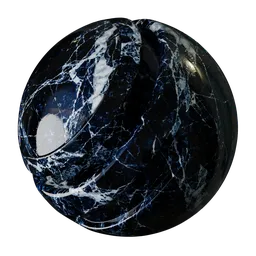 Dark Cobalt Marble
