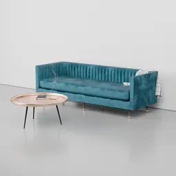 Chelsea Loveseat in Royale Peacock