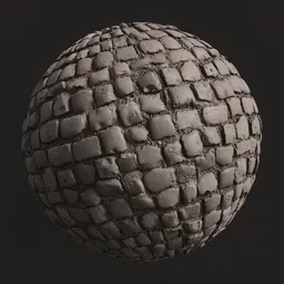 Highly detailed PBR texture of stone floor for use in Blender 3D and similar applications, in 4K resolution.