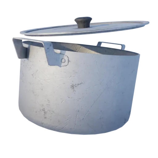 Old aluminum pan
