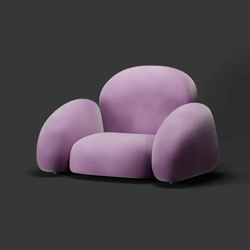 Lavender Plush Chair