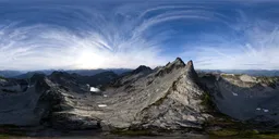 Rugged Mountain Peaks Landscape