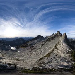 Rugged Mountain Peaks Landscape
