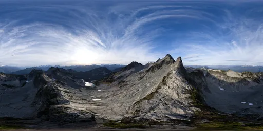 Rugged Mountain Peaks Landscape