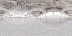 Free White Hangar - Interior Hall Hdri