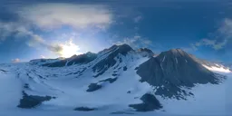Alpine Sunrise High Mountain Snowfield