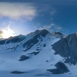 Alpine Sunrise High Mountain Snowfield