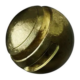 Aged Polished Gold
