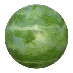 High-quality jade green marble texture for PBR rendering in Blender 3D and other platforms.