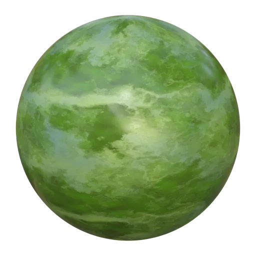 High-quality jade green marble texture for PBR rendering in Blender 3D and other platforms.