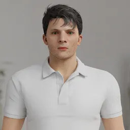 Casual Guy In Polo Shirt