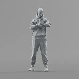 Lowpoly Male Standing