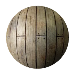 2K PBR distressed wood texture for 3D modeling, ideal for realistic decay and weathered surfaces in Blender.
