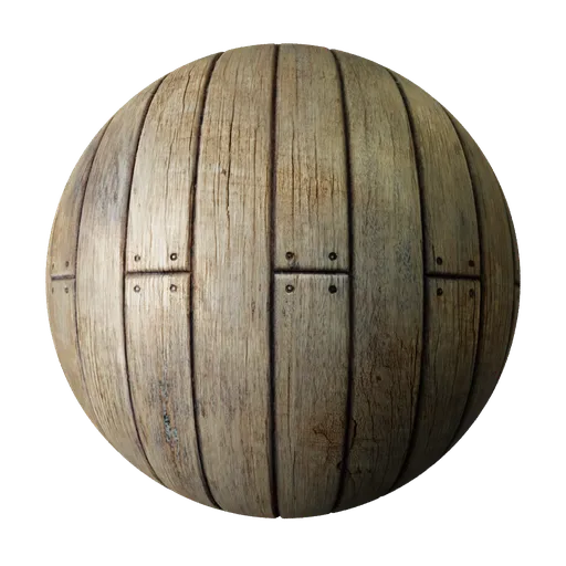 2K PBR distressed wood texture for 3D modeling, ideal for realistic decay and weathered surfaces in Blender.