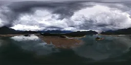 Rainy Clouds Sky over Mountains