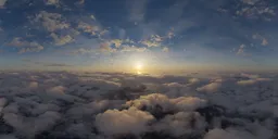 Aerial Cloudscape Sunset Sky