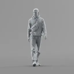 Lowpoly Male Walking