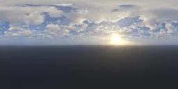 Dynamic 12K HDR image capturing a dramatic cloudy sky with sunbeams for realistic scene lighting.