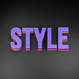 Stylish 3D Layer Typography