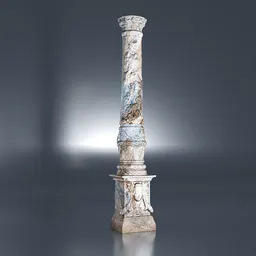 Luxurious Column with carving