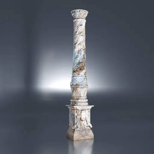 Luxurious Column with carving